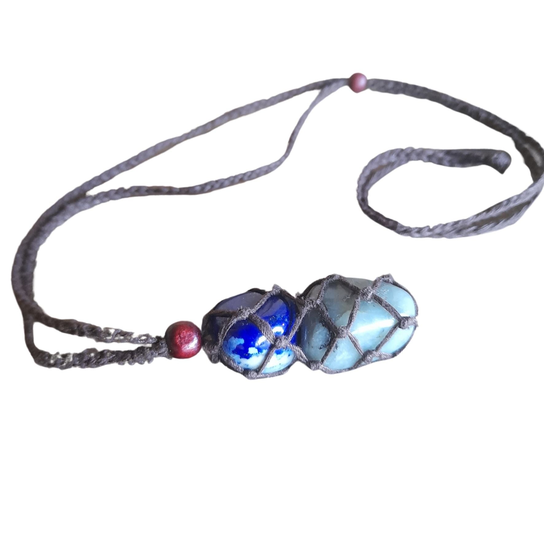 String necklace to hold crystals and tumbled stones Media 1 of 2